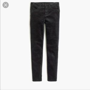 J Crew Factory Midrise Velvet Straight Jeans